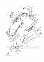 COUVERCLE LATERAL pour Yamaha NMAX 125 de 2022