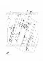 FOURCHE pour Yamaha NMAX 125 de 2022