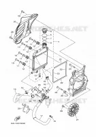 RADIATEUR / DURITES pour Yamaha NMAX 125 de 2022