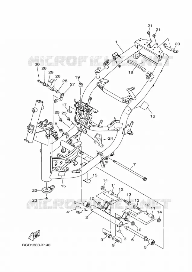 CADRE Yamaha SCOOTER 155 2022 TRICITY  MWS155-A