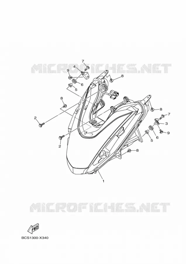 PHARE  Yamaha SCOOTER 155 2022 TRICITY  MWS155-A