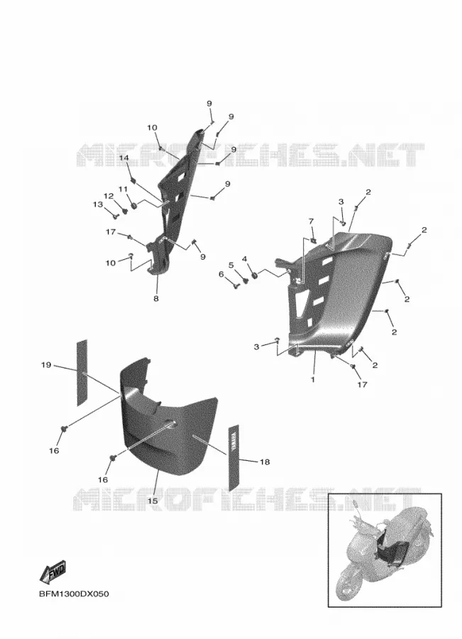 CACHE LATERAL 2 Yamaha SCOOTER ELECTRIC 2022 NEO'S  ESS025