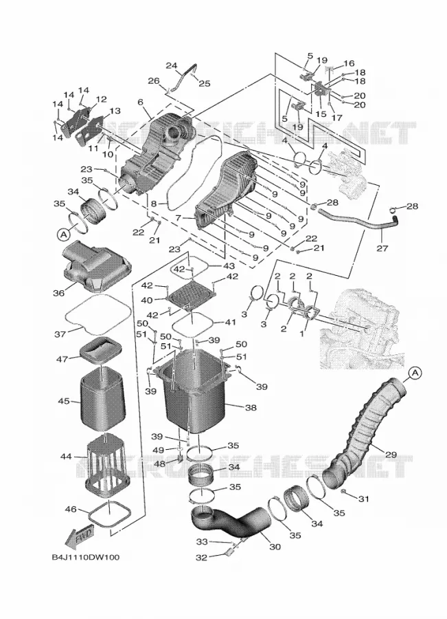 ADMISSION Yamaha SIDE BY SIDE 1000 2022 WOLVERINE  YXE1000EW/YX10ERPAN