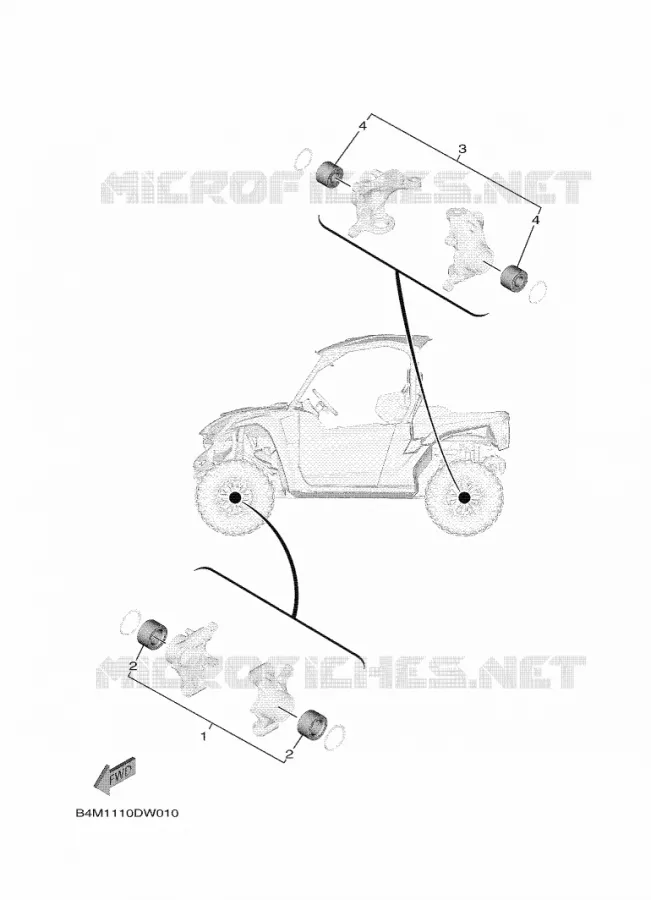KIT PIECES D'ENTRETIEN Yamaha SIDE BY SIDE 1000 2022 WOLVERINE  YXE1000EW/YX10ERPAN