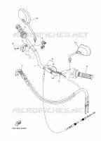 GUIDON ET CABLES pour Yamaha XTZ 125 E de 2023