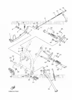 SUPPORT / REPOSE PIEDS pour Yamaha XTZ 125 E de 2023