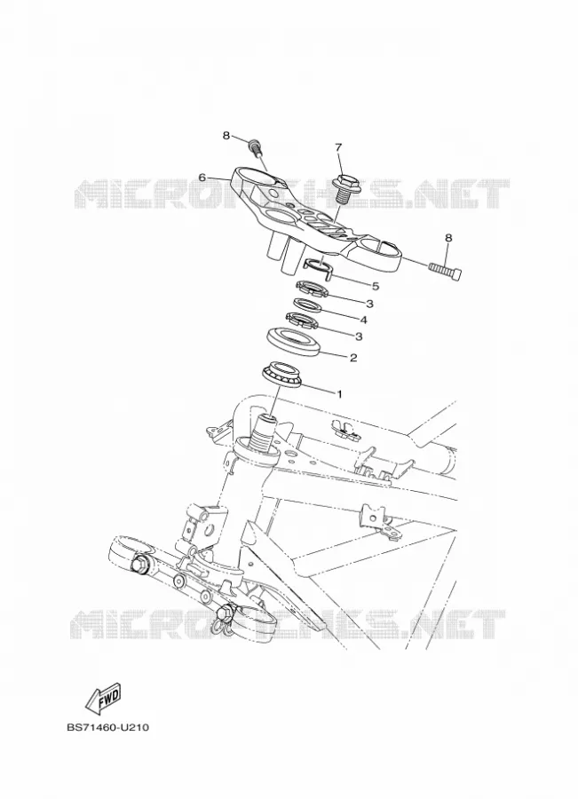 DIRECTION Yamaha MOTO 300 2023 R3  YZF320-A