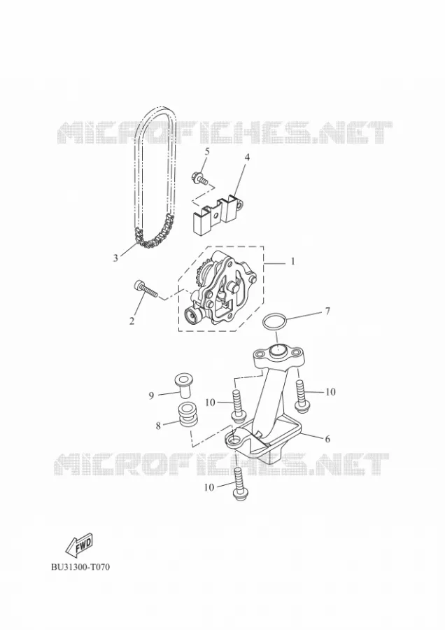 POMPE A HUILE Yamaha MOTO 700 2023 TRACER  MTT690