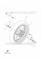 ROUE AVANT pour Yamaha TRACER 7 GT de 2023