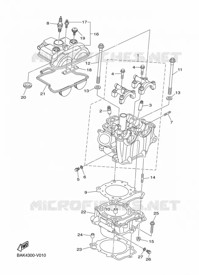 CYLINDRE Yamaha MOTO 250 2023 WRF  WR250F
