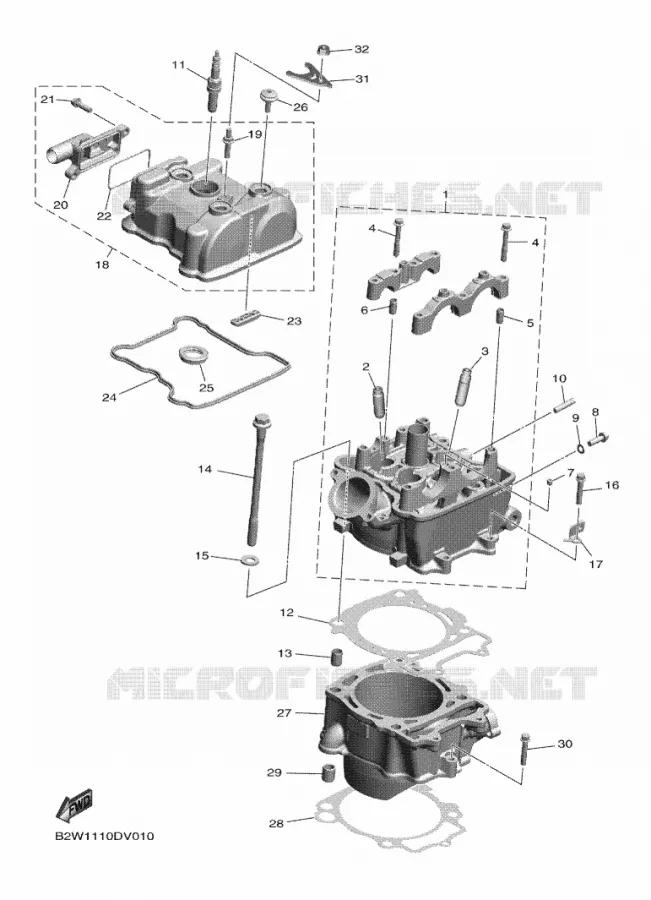 CYLINDRE Yamaha MOTO 450 2023 WRF  WR450F