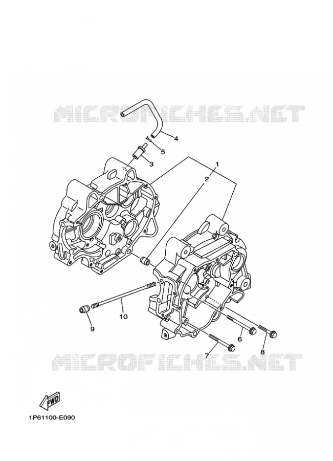 CARTER MOTEUR Yamaha MOTO 50 2023 TTR  TT-R50E