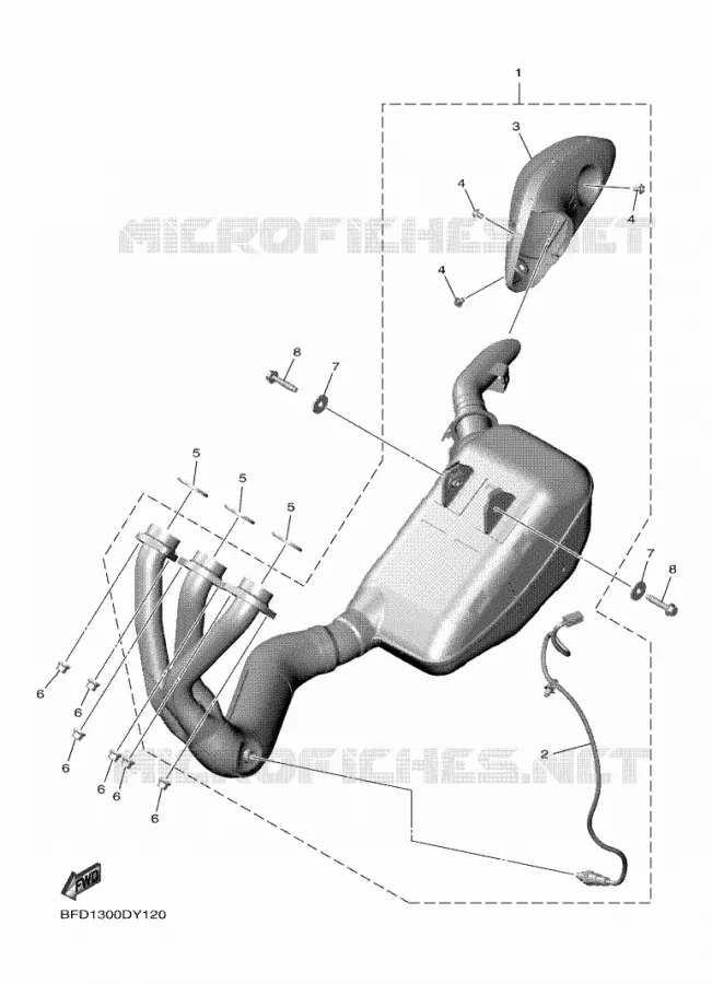 ECHAPPEMENT Yamaha MOTO 900 2023 NIKEN  MXT890D