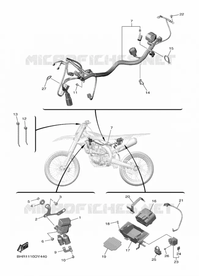 ELECTRIQUE 2 Yamaha MOTO 450 2023 YZF  YZ450F