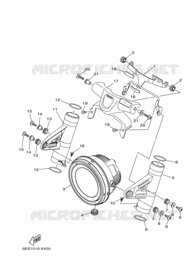 PHARE Yamaha MOTO 700 2023 XSR  MTM690D