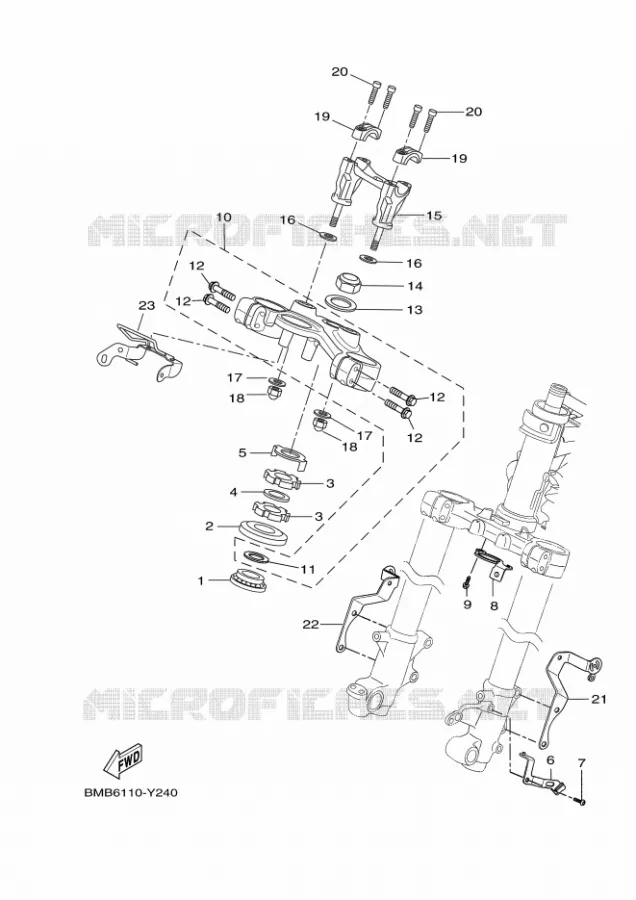 DIRECTION Yamaha MOTO 700 2023 XTZ  XTZ690