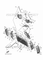 RADIATEUR / DURITES pour Yamaha XSR 900 A2 35KW de 2023