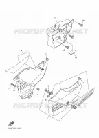 COUVERCLE LATERAL 2 pour Yamaha YBR 125 E de 2023