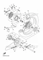 ROUE ARRIERE 2 pour Yamaha YBR 125 E de 2023