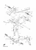 SUPPORT / REPOSE PIEDS 2 pour Yamaha YBR 125 E de 2023