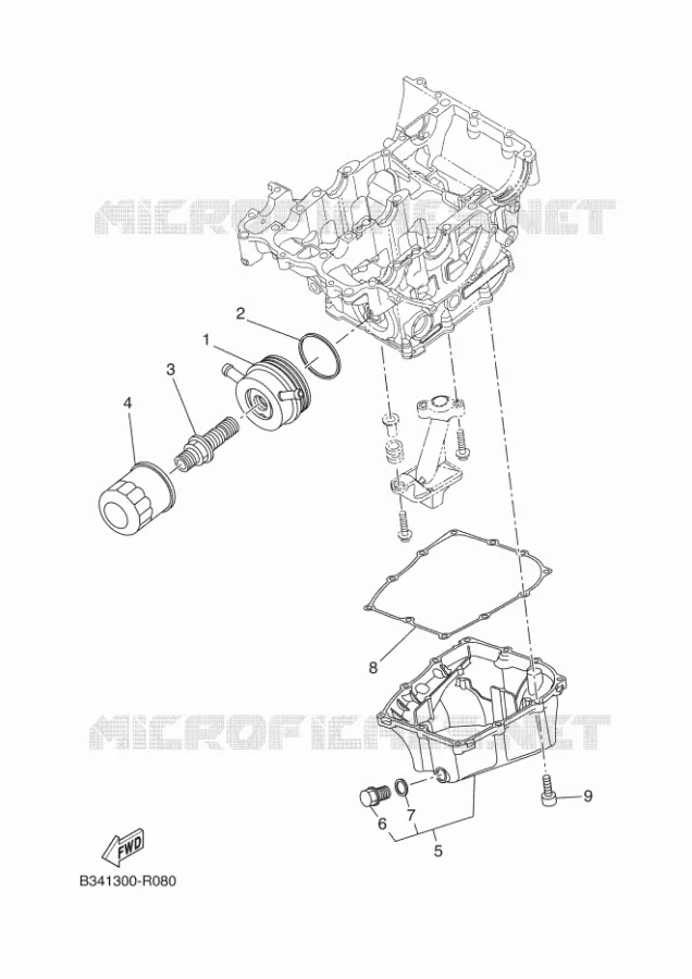 FILTRE A HUILE Yamaha MOTO 700 2023 TENERE  XTZ690