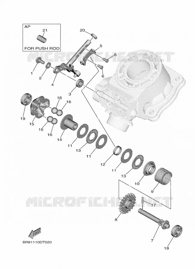 VALVE D'ECHAPPEMENT Yamaha MOTO 65 2023 YZ  YZ65