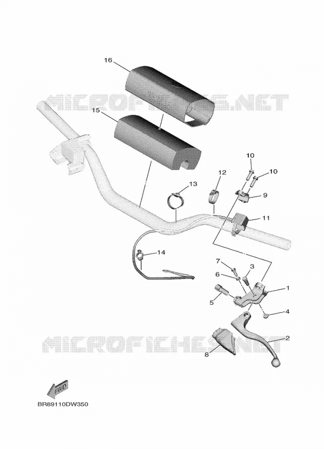 COMMODO / LEVIER Yamaha MOTO 65 2023 YZ  YZ65