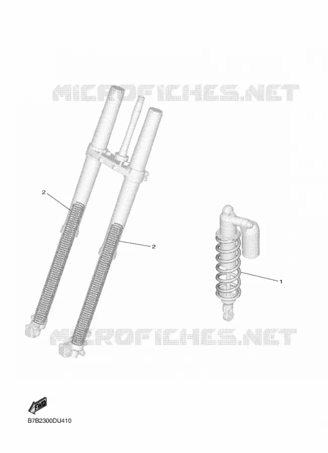 PIÈCES OPTIONNELLES Yamaha MOTO 250 2023 YZF  YZ250F
