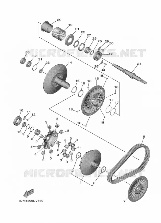 EMBRAYAGE 2 Yamaha SCOOTER 560 2023 TMAX  XP560D