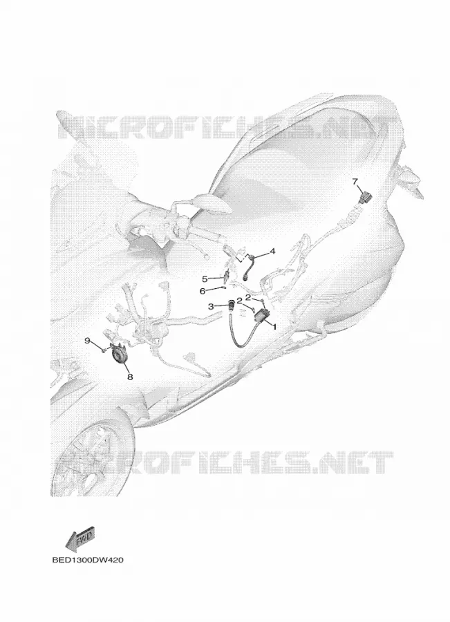 PARTIE ELECTRIQUE 2 Yamaha SCOOTER 300 2023 TRICITY  MWD300