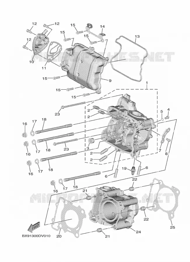 CYLINDRE Yamaha SCOOTER 300 2023 TRICITY  MWD300