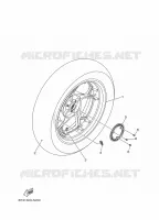 ROUE ARRIERE ET SYSTÈME DE FREIN pour Yamaha XMAX 125 de 2023