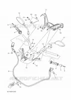 GUIDON ET CABLES pour Yamaha XMAX 300 TECH MAX de 2023