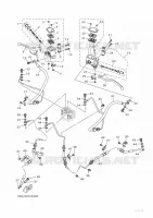 MAITRE CYLINDRE DE FREIN  pour Yamaha XMAX 300 TECH MAX de 2023