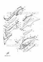SUPPORT / REPOSE PIEDS 2 pour Yamaha XMAX 300 TECH MAX de 2023