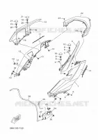 COUVERCLE LATERAL pour Yamaha XMAX 300 TECH MAX de 2023