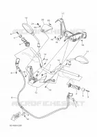 GUIDON ET CABLES pour Yamaha XMAX 300 TECH MAX de 2023