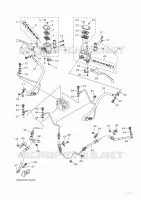 MAITRE CYLINDRE DE FREIN  pour Yamaha XMAX 300 TECH MAX de 2023