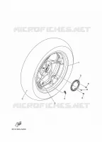 ROUE ARRIERE / SYSTÈME DE FREIN pour Yamaha XMAX 300 TECH MAX de 2023