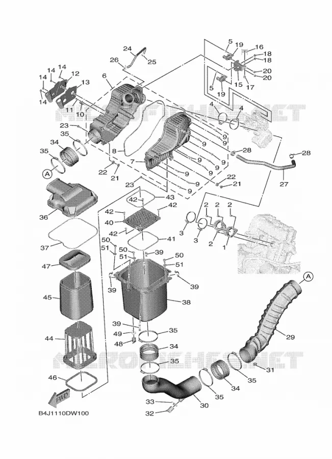 ADMISSION Yamaha SIDE BY SIDE 1000 2023 WOLVERINE  YXF1000EW / YX10FRPAP