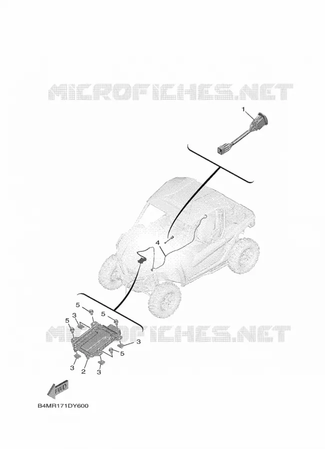 PIECES ELECTRIQUE 4 Yamaha SIDE BY SIDE 1000 2023 WOLVERINE  YXE1000EWS / YX10ERPLP