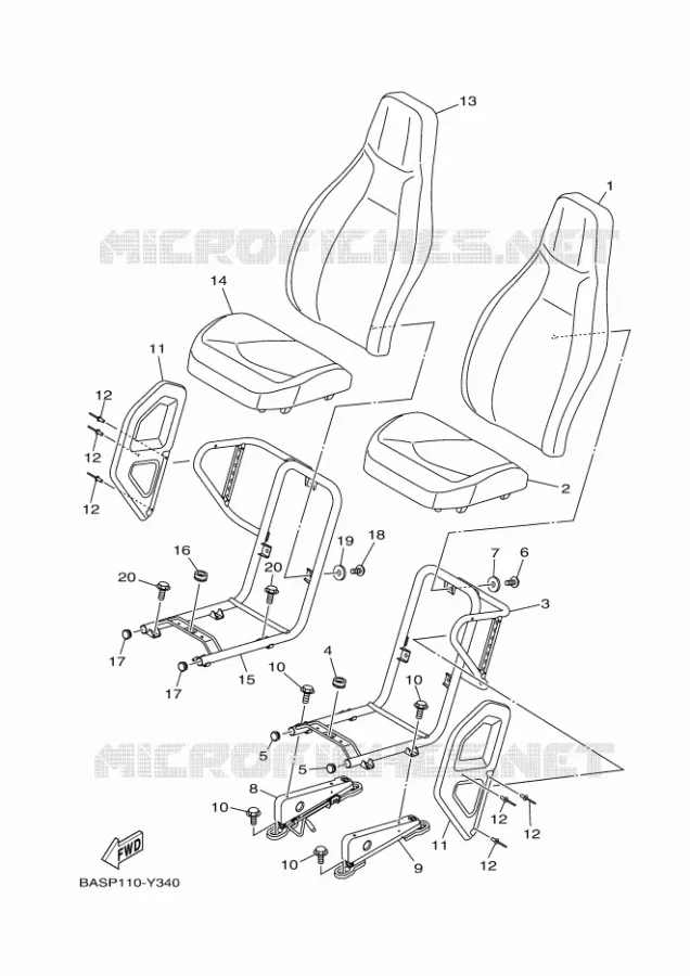 SELLE Yamaha SIDE BY SIDE 1000 2023 YXZ  YXZ1000E