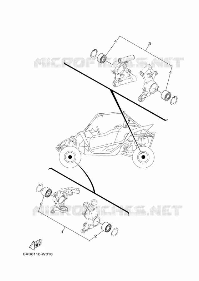 KIT PIECES D'ENTRETIEN Yamaha SIDE BY SIDE 1000 2023 YXZ  YXZ1000ET