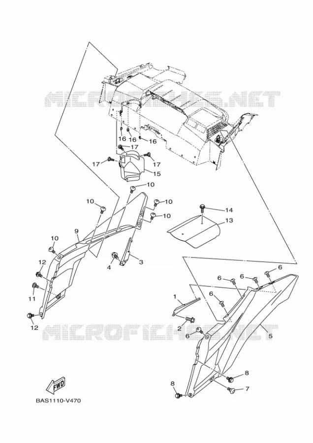 PORTE BAGAGES 3 Yamaha SIDE BY SIDE 1000 2023 YXZ  YXZ1000ET