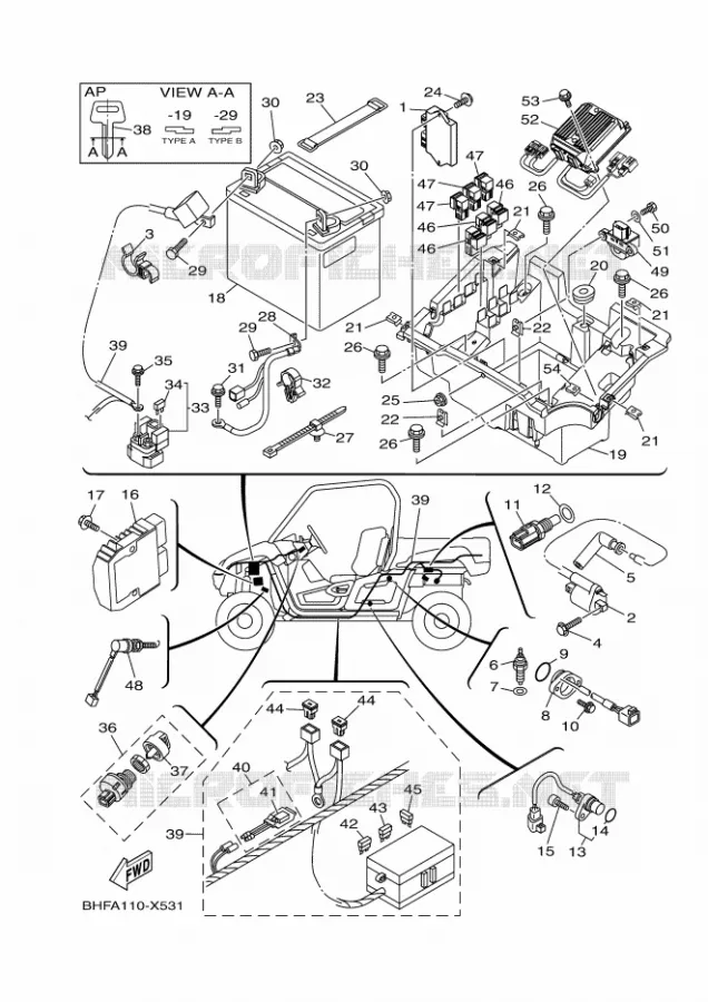ELECTRIQUE 1 Yamaha SIDE BY SIDE 700 2023 VIKING  YXM700E / YX70MPP
