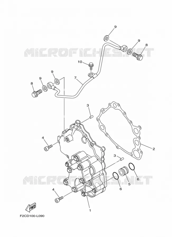 POMPE A HUILE Yamaha Waverunner 1800 2022 GP  GP1800C