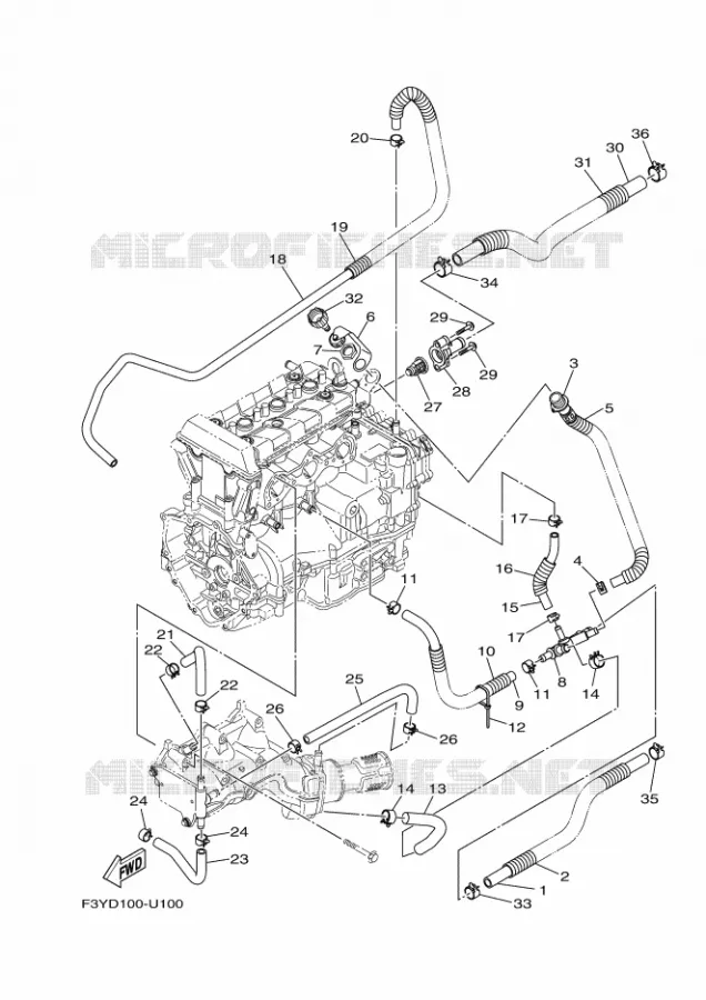 ECHAPPEMENT 2 Yamaha Waverunner 1050 2022 JB  JB1050-X