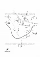 GUIDON ET CABLES pour Yamaha BOOSTER de 2023