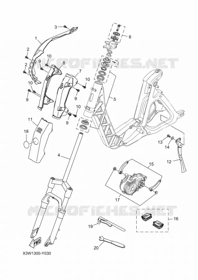 CADRE 2 Yamaha EBIKES ELECTRIC 2023 BOOSTER  PF20BS