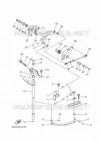 COMMANDE D'ACCELERATEUR pour Yamaha F100BETL de 2020